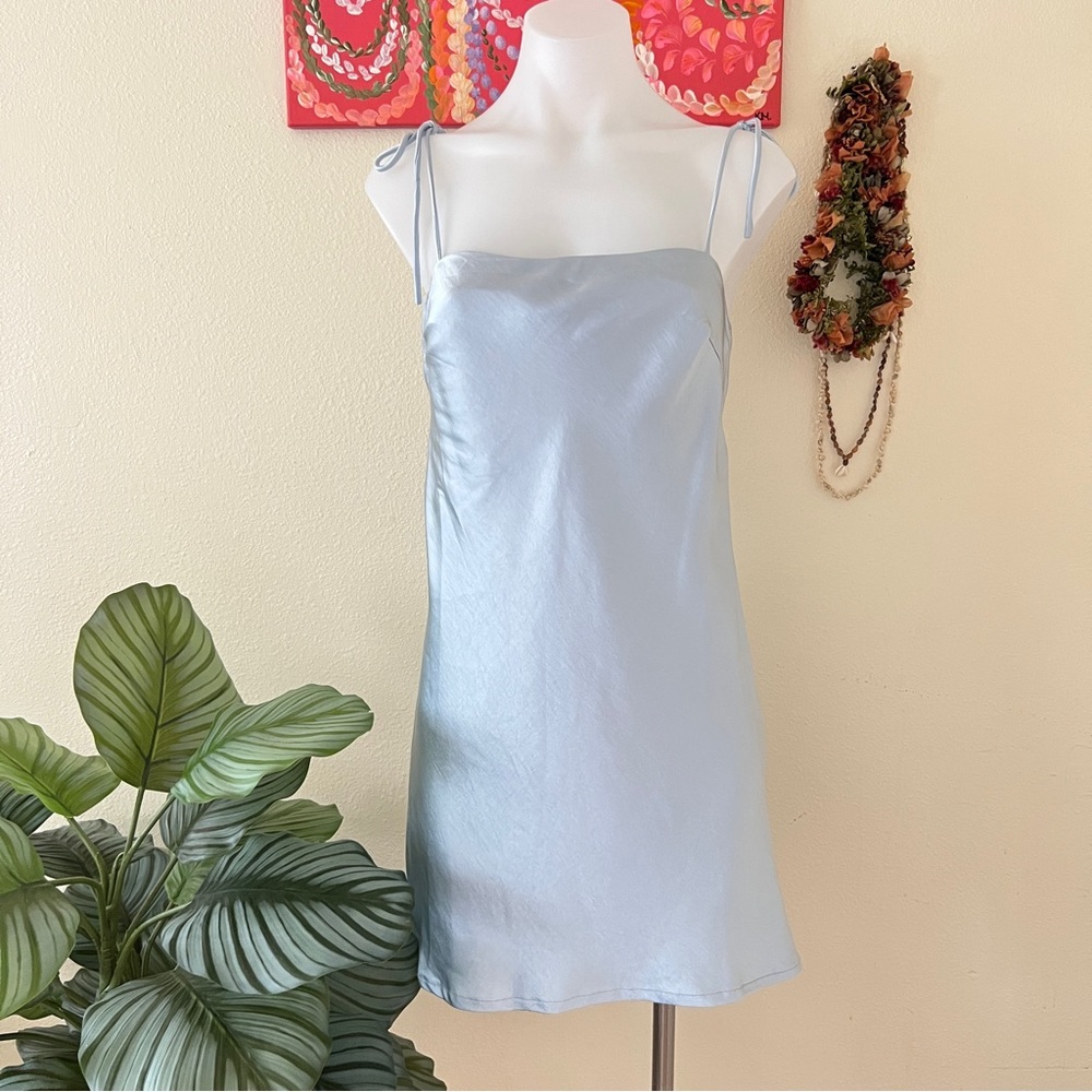 Oh Polly: Blue Slip Dress